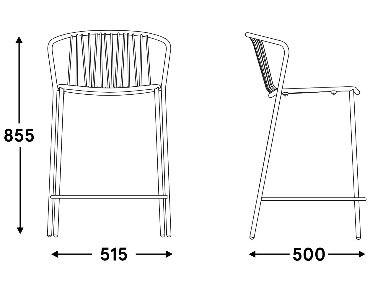 Стальной стул с порошковым покрытием с подлокотниками MDD Bris ARCH-00093647 - Вид №18