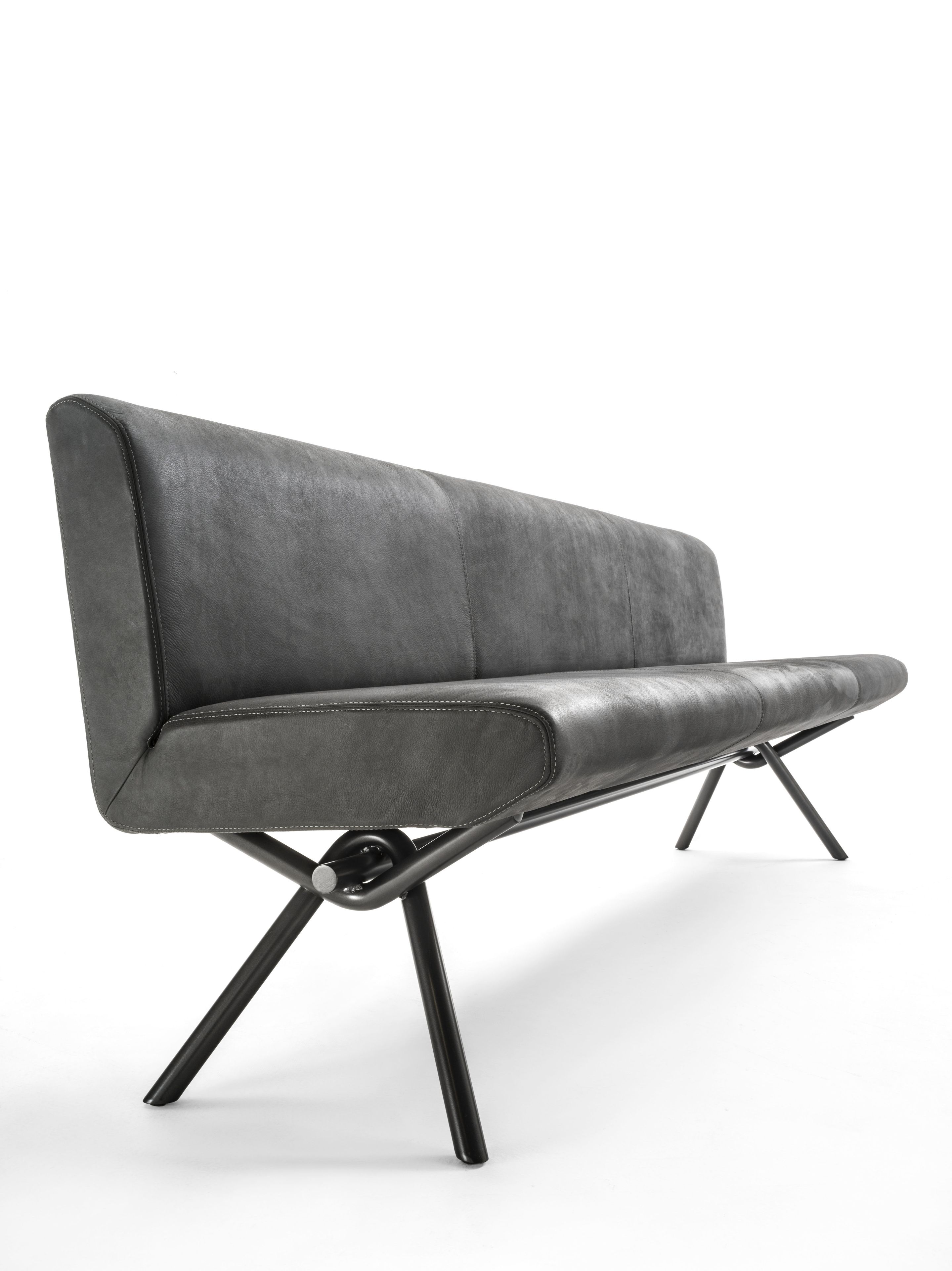 Мягкая скамья со спинкой Riva 1920 Iron ARCH-00120977 - Вид №2