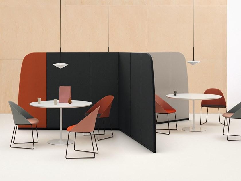 arper Отдельностоящая звукопоглощающая офисная перегородка из ткани Paravan sun-id-1397924 - Вид №1