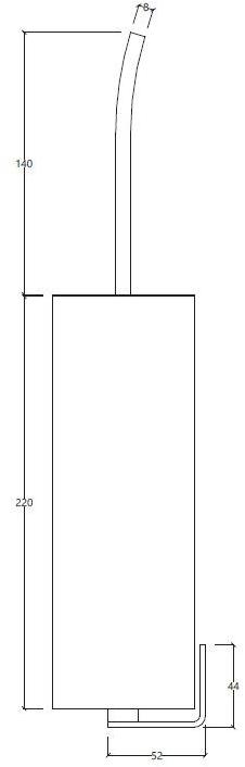 Water Evolution Настенный ершик для унитаза из нержавеющей стали S22 sun-id-1439097 - Вид №1