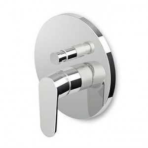 ZSN096 - R97800 Встраиваемый однорычажный смеситель для ванны и душа с переключателем, для универсального встраиваемого корпуса Zetasystem R97800. <br> Картридж с ограничителем расхода и температуры. Zucchetti Sun