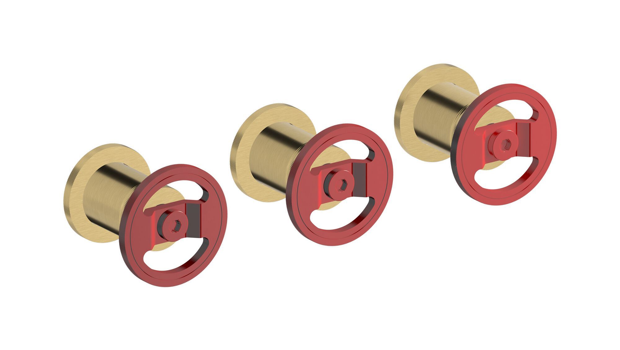 Встраиваемый смеситель для душа с 3 отверстиями и переключателем IB Bold ARCH-00029546 - Вид №19