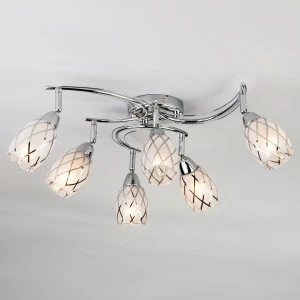 Потолочная люстра Eurosvet Christina 30128/6 хром EUROSVET CHRISTINA 184374 Белый