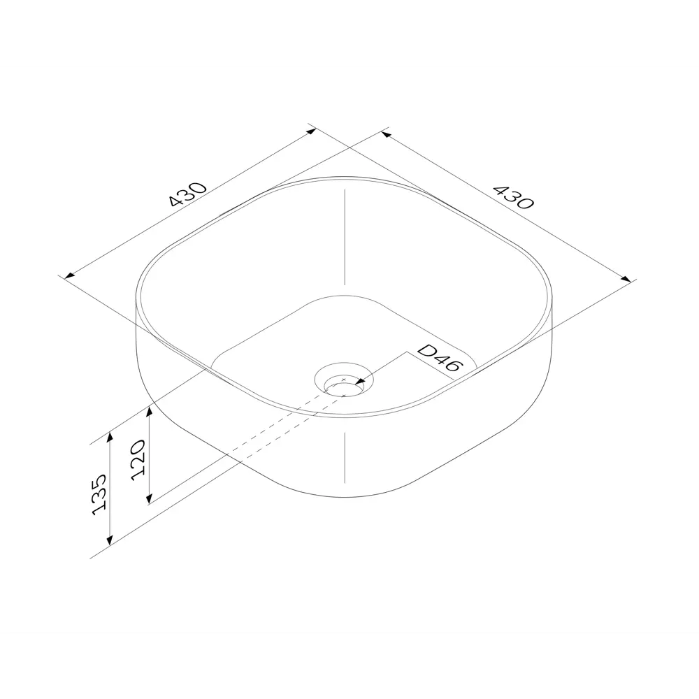 AM.PM Struktura — элегантная керамическая раковина для столешницы 88999696 STLM-1002606 - Вид №7