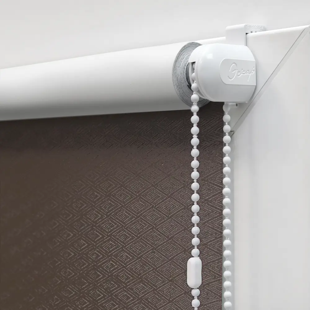 Штора рулонная блэкаут Ромб 60x160 см коричневая ЭСКАР STLM-2004613 - Вид №2