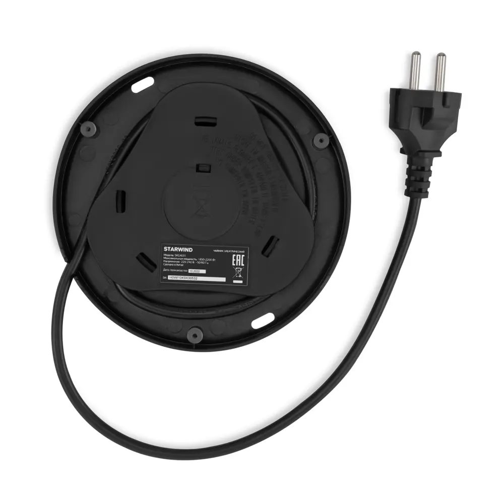 Электрический чайник Starwind SKG4031 1.7 л стекло цвет черный Santreyd STLM-2151392 - Вид №2