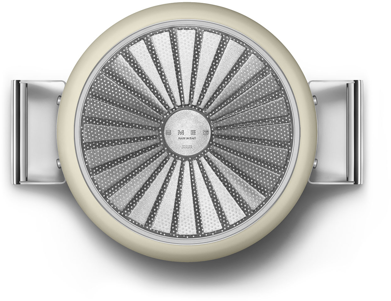 CKFC2611CRM Посуда / кастрюля с двумя ручками и крышкой 26 см, кремовая SMEG  - Вид №6