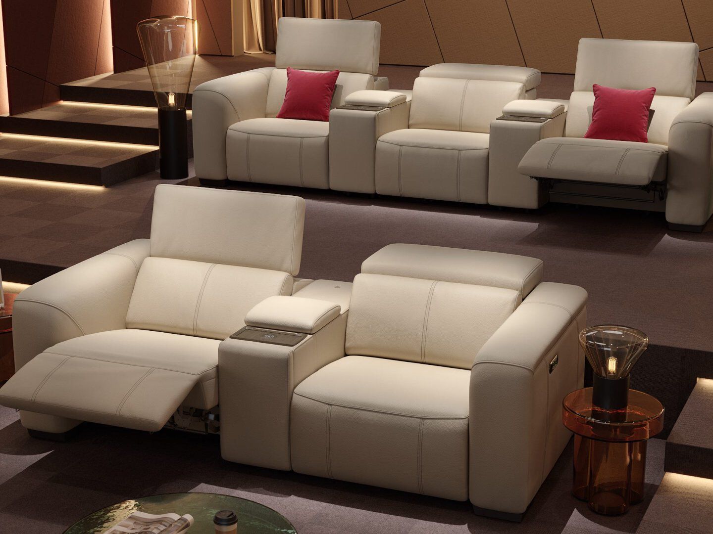 2-местный кожаный диван Sofanella Sorrento Kino ARCH-00144328 - Вид №4