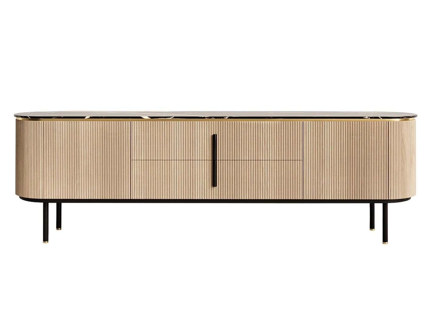 Деревянный шкаф с распашными дверцами и ящиками ANA ROQUE INTERIORS Elegance ARCH-00039429 - Вид №1