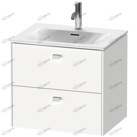 BR431001818 Тумбочка подвесная Brioso #BR4310 620 x 479 мм Белый матовый, декор Duravit