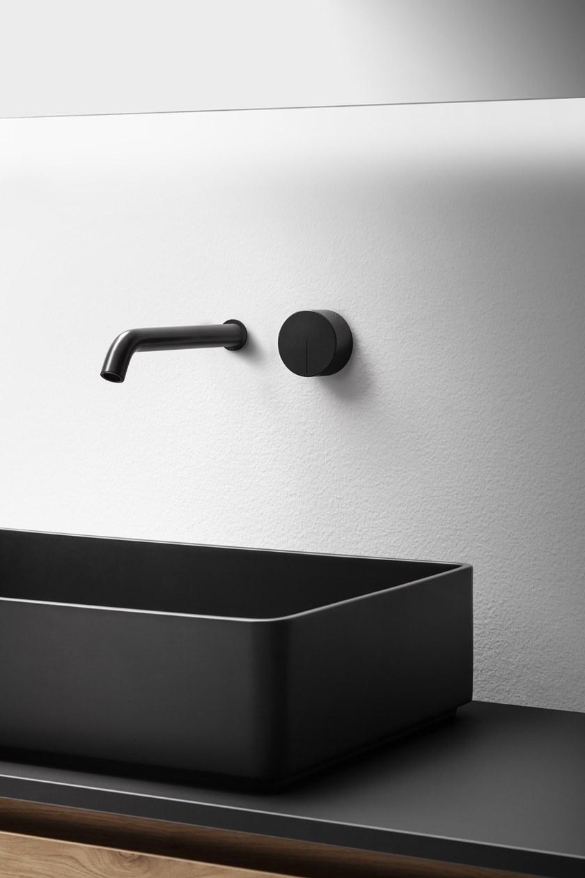 FALPER Смеситель для умывальника настенный из нержавеющей стали на 2 отверстия Acquifero sun-id-1450142 - Вид №6