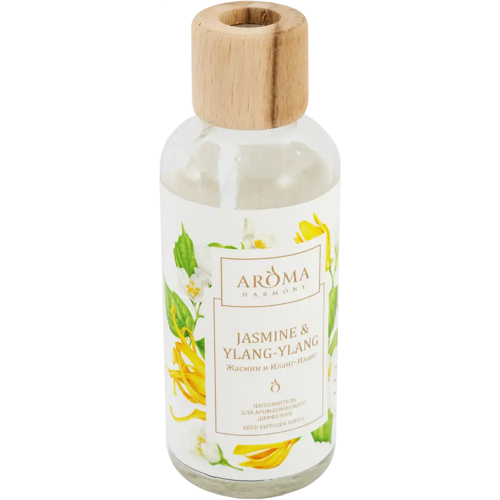 Наполнитель для диффузора «Жасмин и иланг-иланг» 100 мл AROMA HARMONY STLM-2057280 - Вид №1