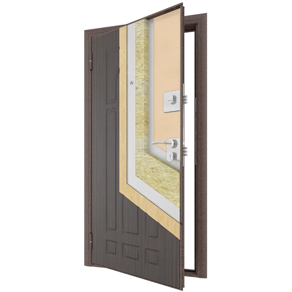 Дверь входная металлическая Оптим 88x205 см левая венге 84226057 STLM-2069794 DOORHAN  - Вид №7