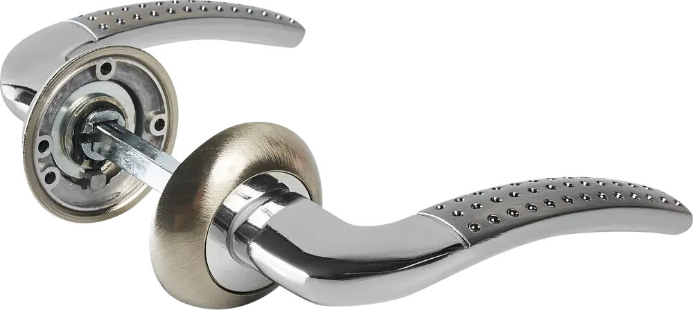 Дверная ручка Fuaro Intro на розетке, матовый никель 85203247