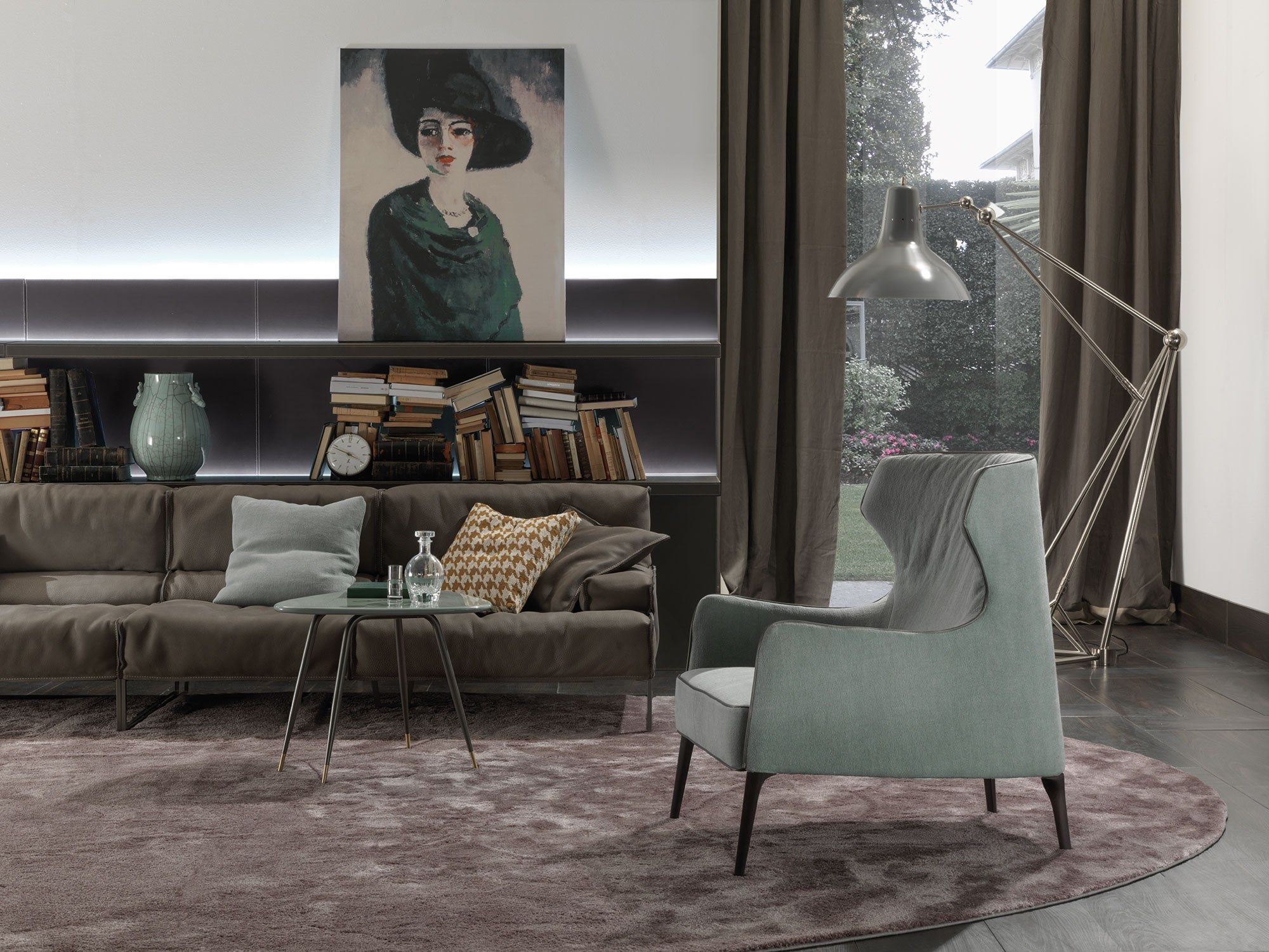 Тканевое кресло bergère с подлокотниками Frigerio Crosby ARCH-00122342 - Вид №6