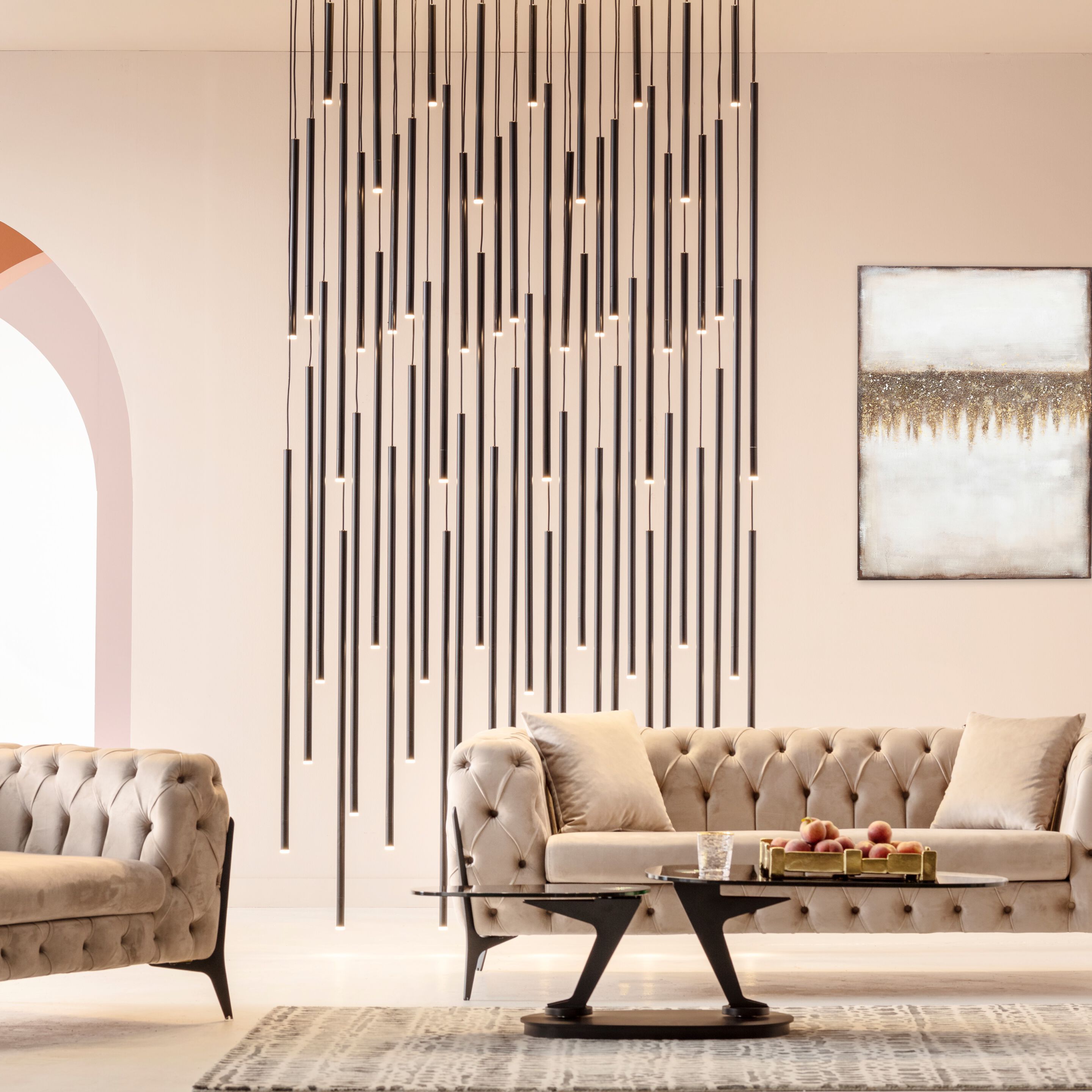 Светодиодный подвесной светильник из нержавеющей стали KARE Design LIVING VEGAS ARCH-00076997 - Вид №1