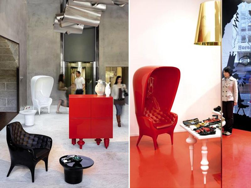 BD Barcelona Design Кресло полиэтиленовое с высокой спинкой Showtime sun-id-1355767 - Вид №3