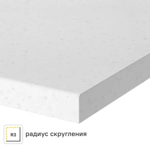 Столешница Арктик 120x60x2 см искусственный камень цвет белый 83729628 STLM-2201814