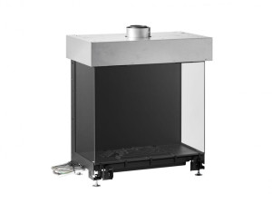 Дровяной камин с тройным фасадом