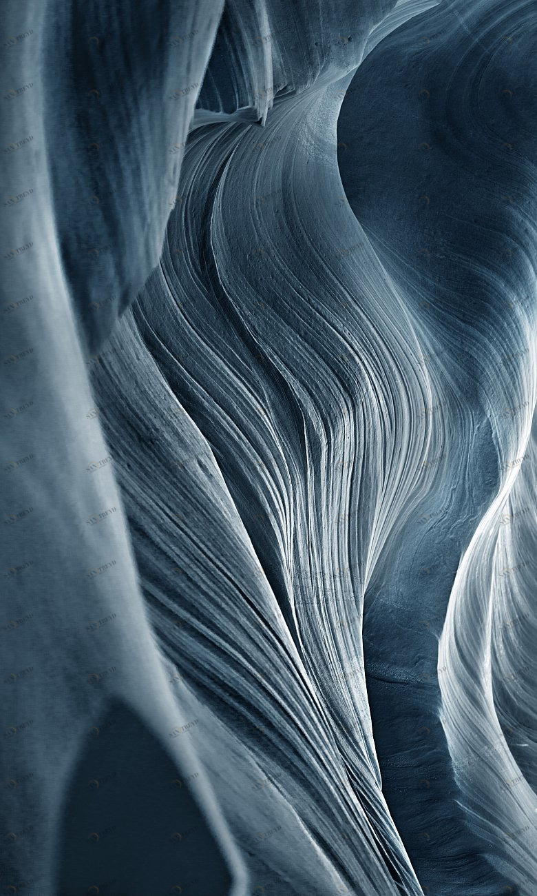 Фотокартина 60х100 см "Бархат" PANKOVSKY STUDIO ПЛАСТИФИКАЦИЯ 015912 Голубой;серый 