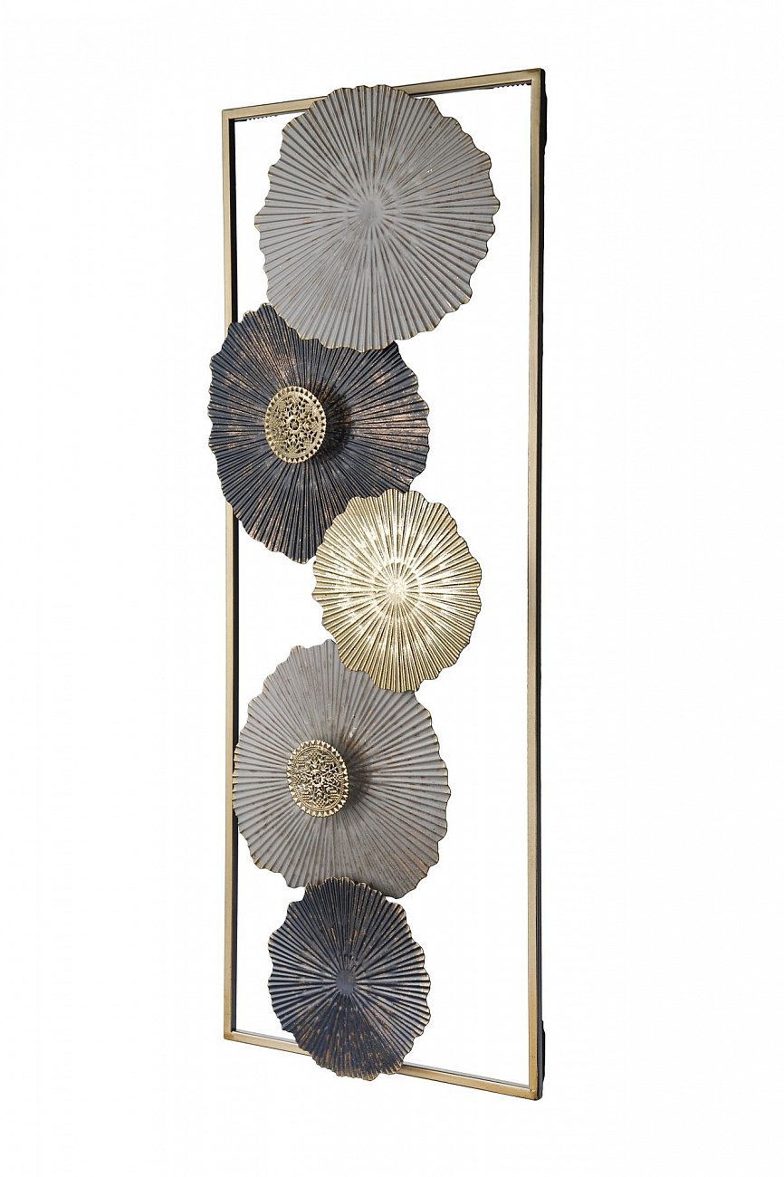 Панно настенное металлическое 74 см 93006 Tomas Stern TOMAS STERN  00-3865433 Серый  - Вид №1