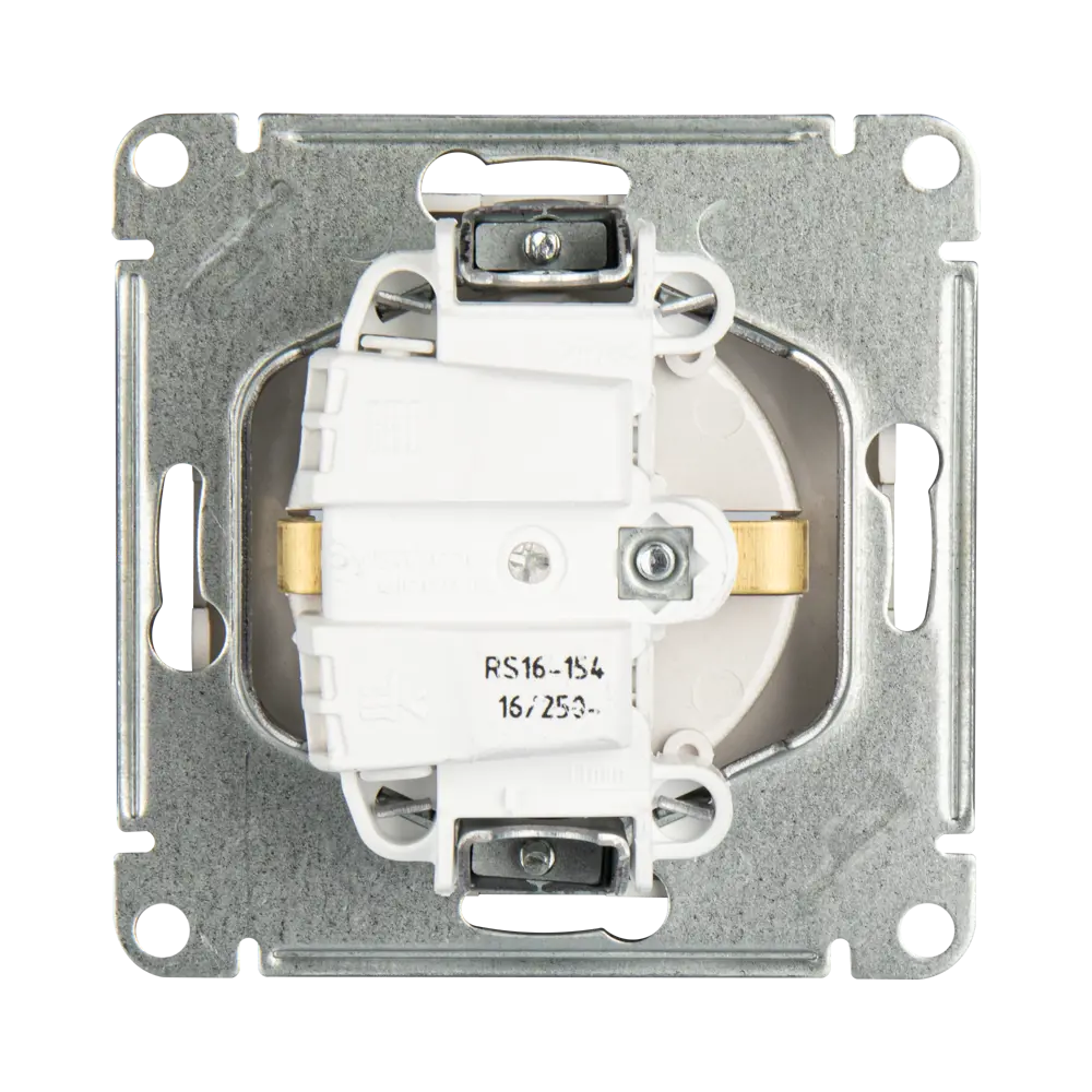 SYSTEME ELECTRIC W59 - механизм розетки скрытого монтажа в цвете платина 82797855 STLM-0036011 - Вид №3