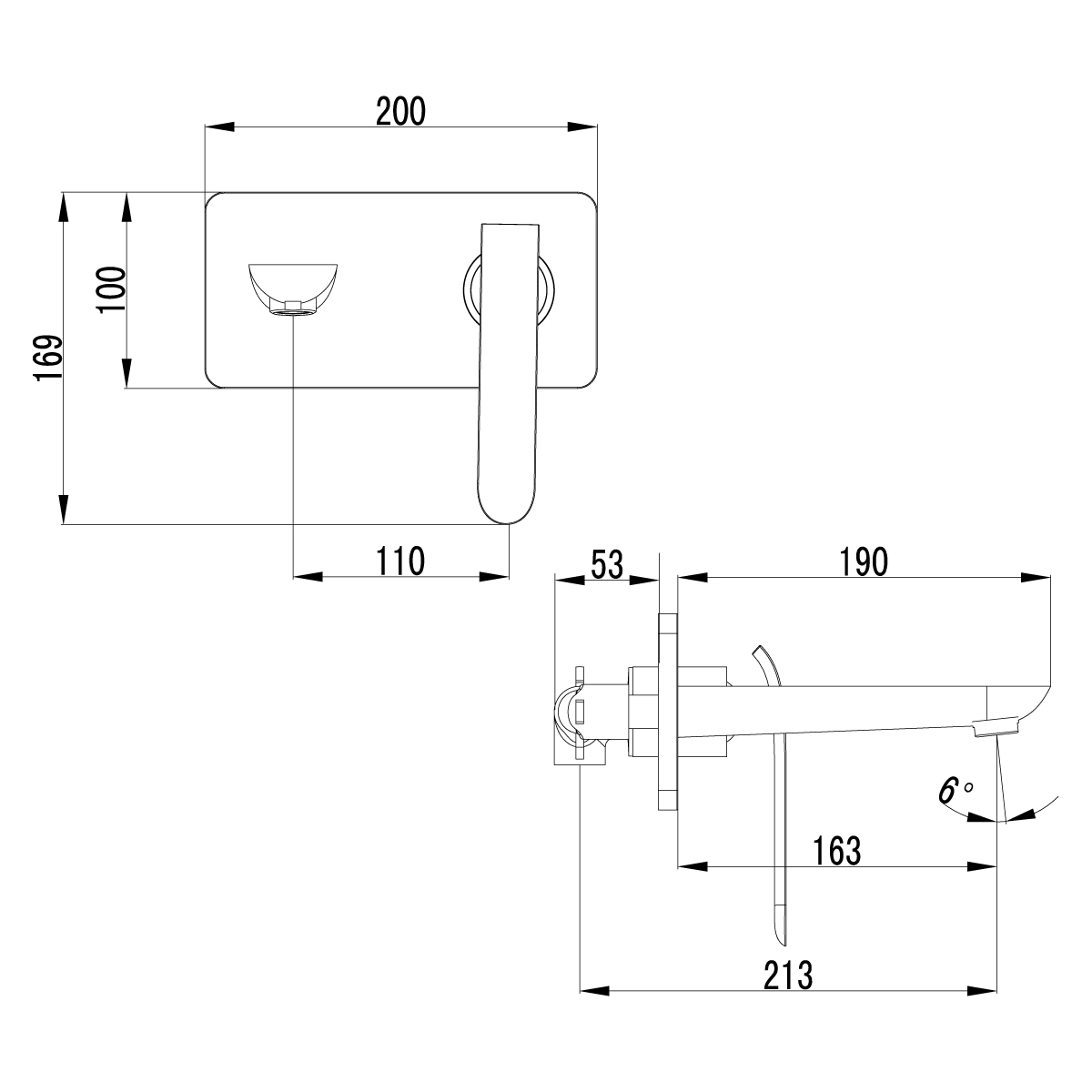 LM4926CW Смеситель Melange для раковины, встраиваемый LEMARK MELANGE - Вид №1