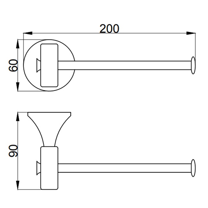 OA500801980 Держатель туалетной бумаги , розовое золото Webert Opera - Вид №1