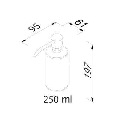 Металлический дозатор мыла Geesa Nemox ARCH-00015538 - Вид №2