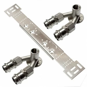 69981G151222 SANHA 9981G монтажный набор, двойная водорозетка ВР 15x1/2x22 мм