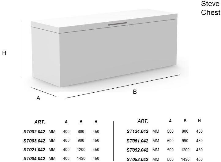 BLOSS Садовый контейнер из нержавеющей стали Cassapanche sun-id-1359974 - Вид №7