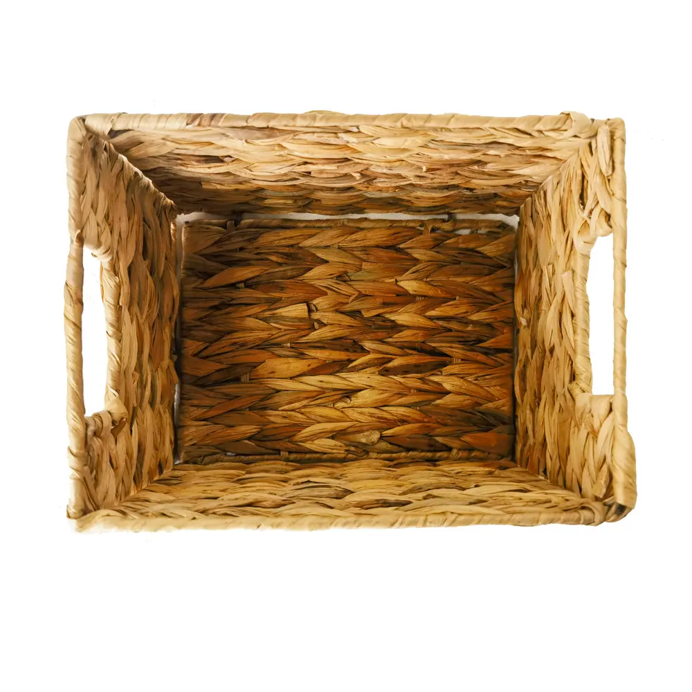 SPACEO Корзина для хранения из водяного гиацинта с текстильной подкладкой 89344361 Kub STLM-1484059 - Вид №1