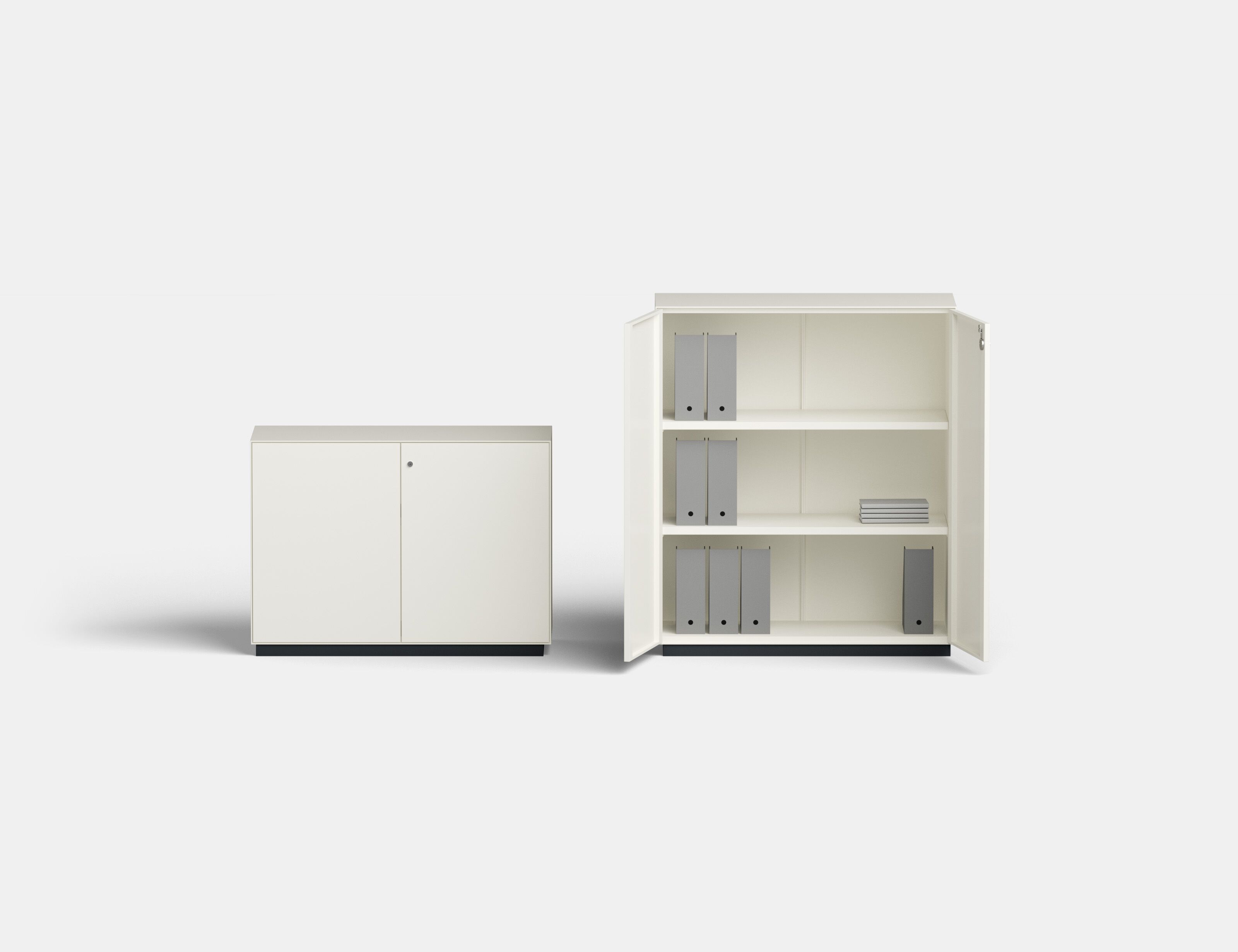 Окрашенный металлический офисный шкаф с распашными дверями IBEBI Codex ARCH-00031653 - Вид №3