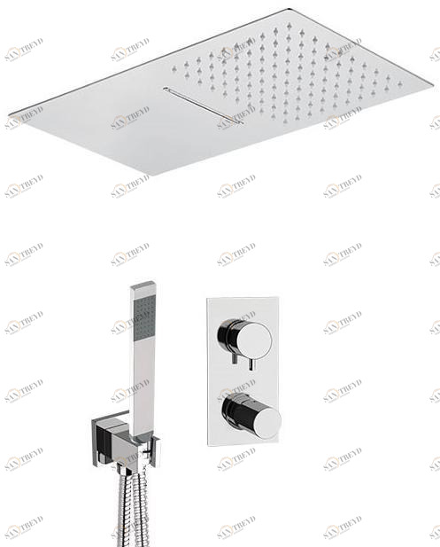 Rubinetterie Mariani Однорычажный душевой набор с ручным душем 5th avenue 17b/av5 p3 sr005