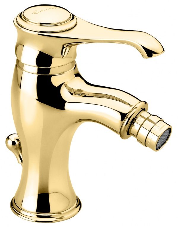 6004OR Смеситель Tiffany с донным клапаном для биде, цвет золото EMMEVI