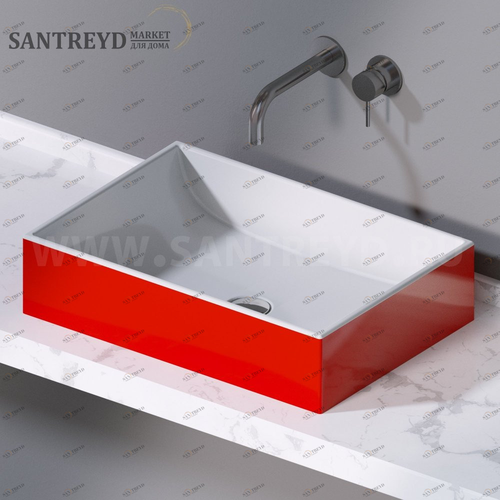 L239225 Накладная раковина на столешницу  прямоугольная A. e T. Italia THIN AeT ITALIA