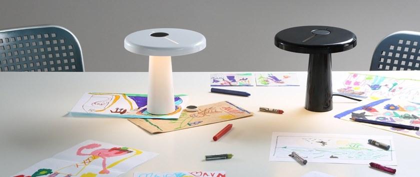 Martinelli Luce Настольная лампа из смолы LED с диммером  824  - Вид №12