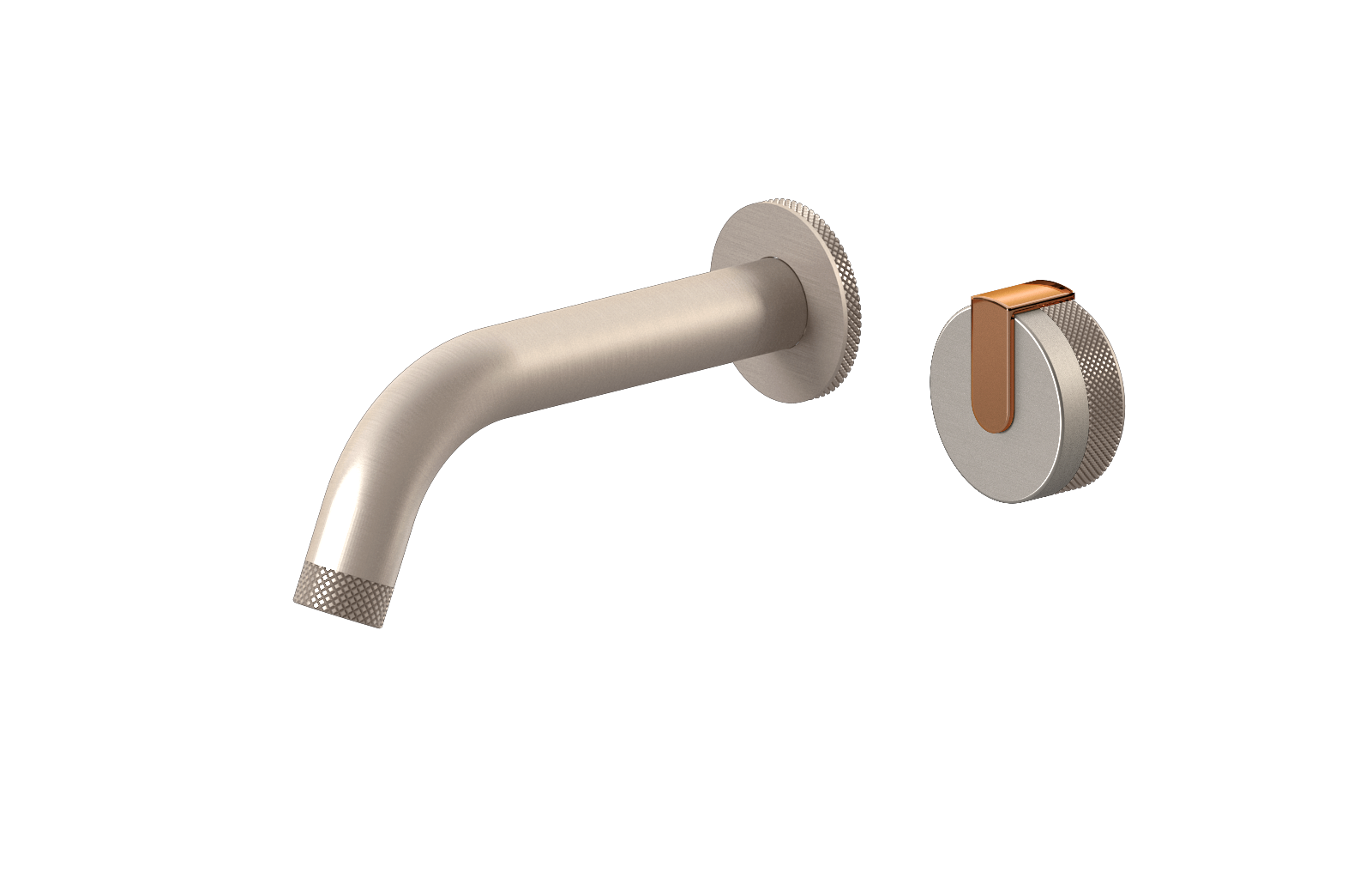 E-11535-R1BNi-L1RG-SN Настенный прогрессивный смеситель скрытого монтажа для раковины GRAFF MOD+