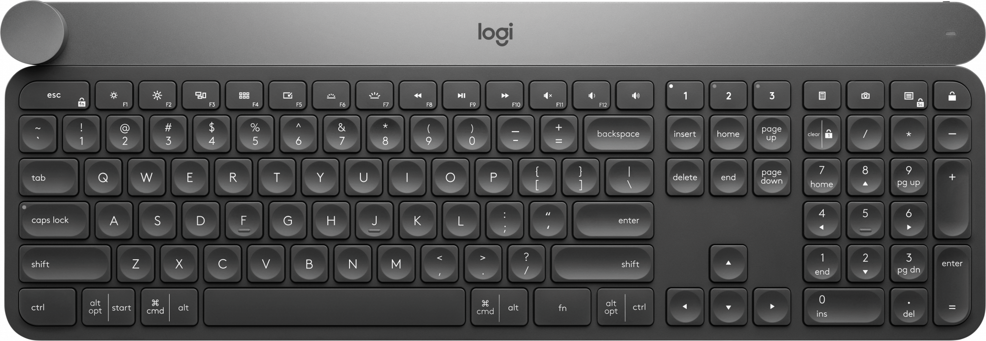 920-008505 wireless craft advanced keyboard with creative input dial retail Logitech Santreyd 