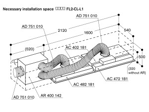 Модуль управления вытяжкой из нержавеющей стали
