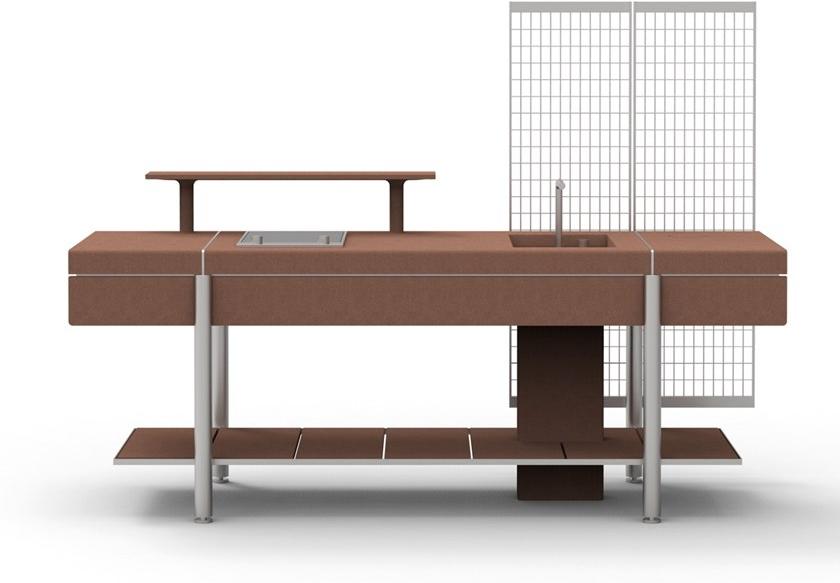 Elmar Отдельностоящий модуль со стальными и бетонными полками sun-id-1388379 - Вид №22