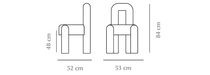 Мягкий стул из ткани DOOQ Marlon ARCH-00090983 - Вид №9