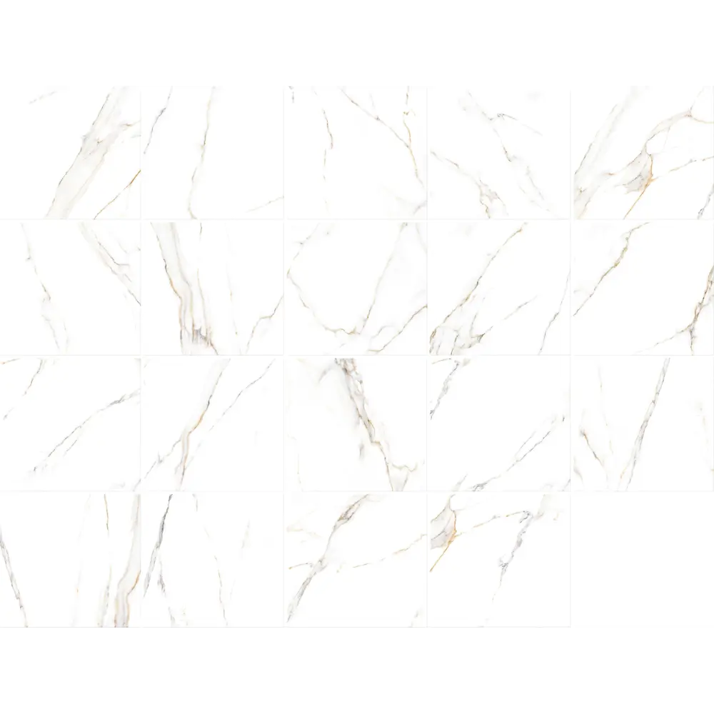 Керамогранит Alma Ceramica Extra Calacatta 57x57 см 1.6245 м² матовый цвет белый 84723462 STLM-2196257 - Вид №1