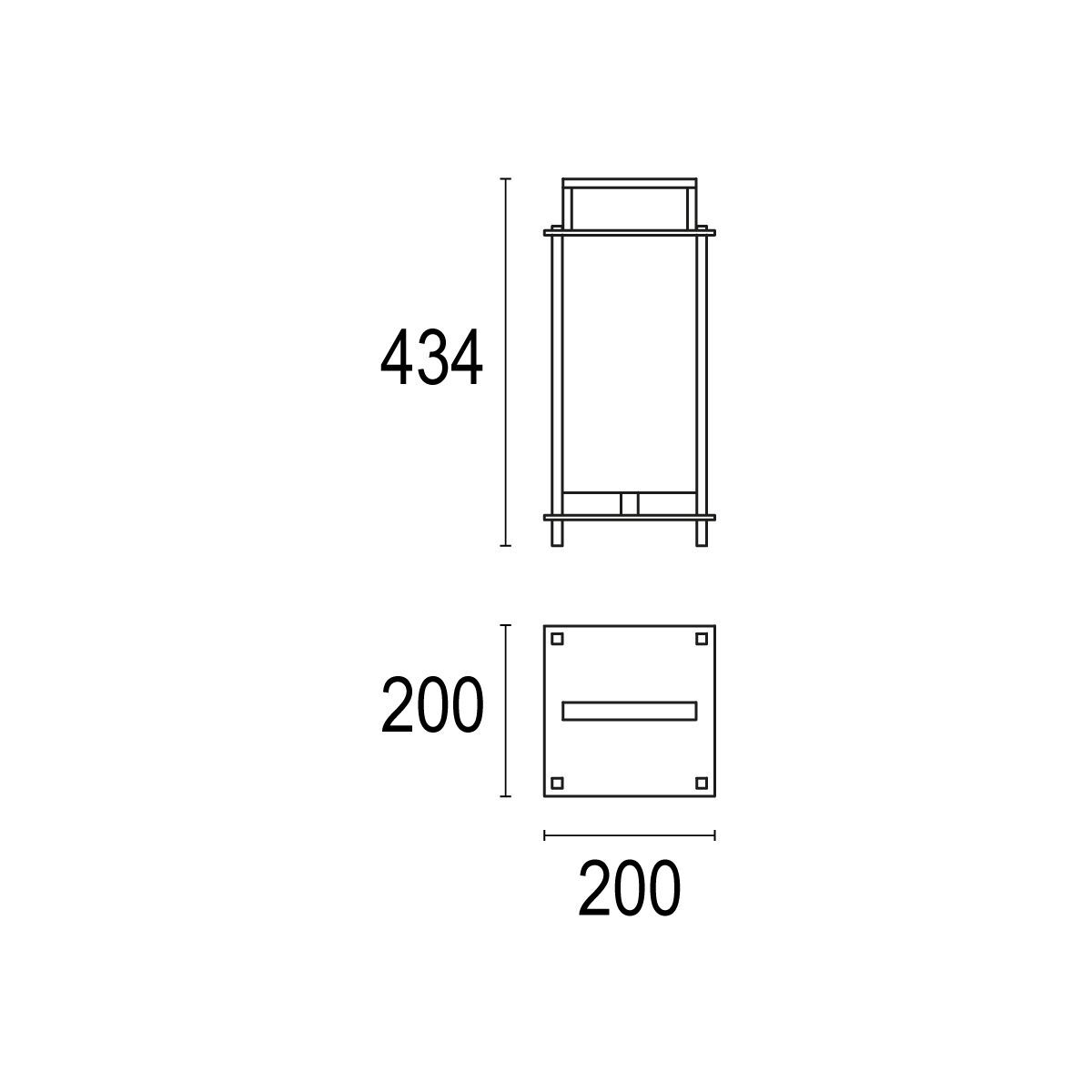 Напольная лампа из метакрилата и металла Ghidini Lighting Фиби ARCH-00117871 - Вид №3