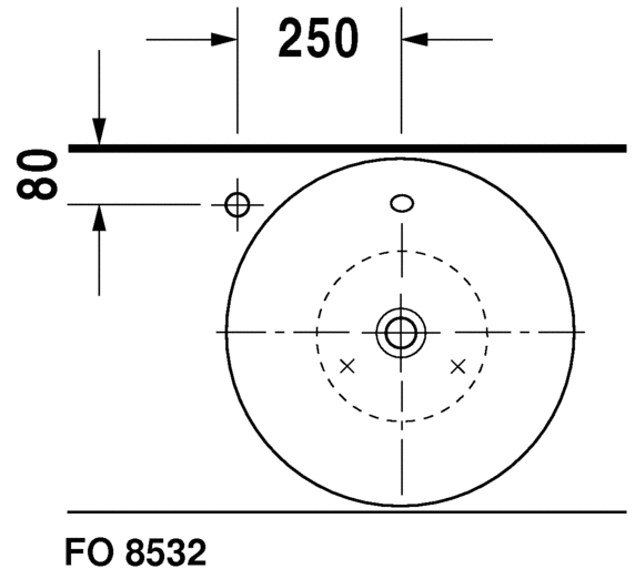 0408530000 Накладная раковина на столешницу  овальная Duravit Starck 1 - Вид №3
