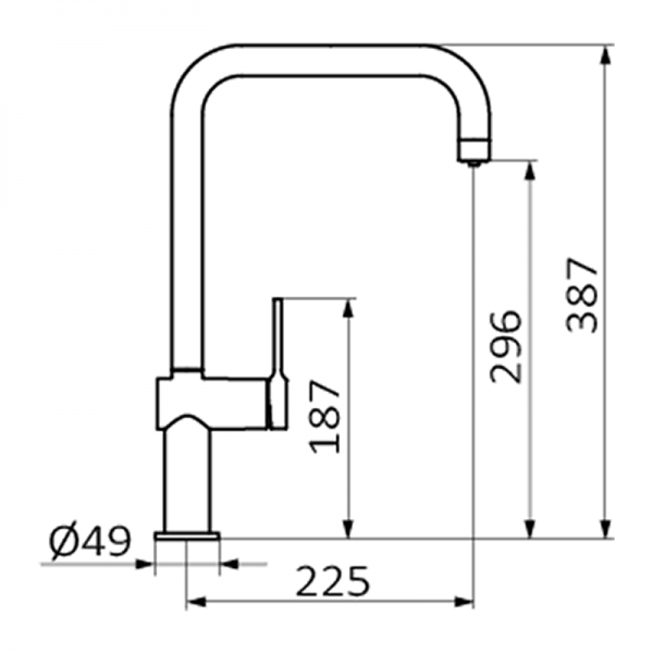 Смеситель для кухни COCINA GRB MIXERS 46826460F  - Вид №1