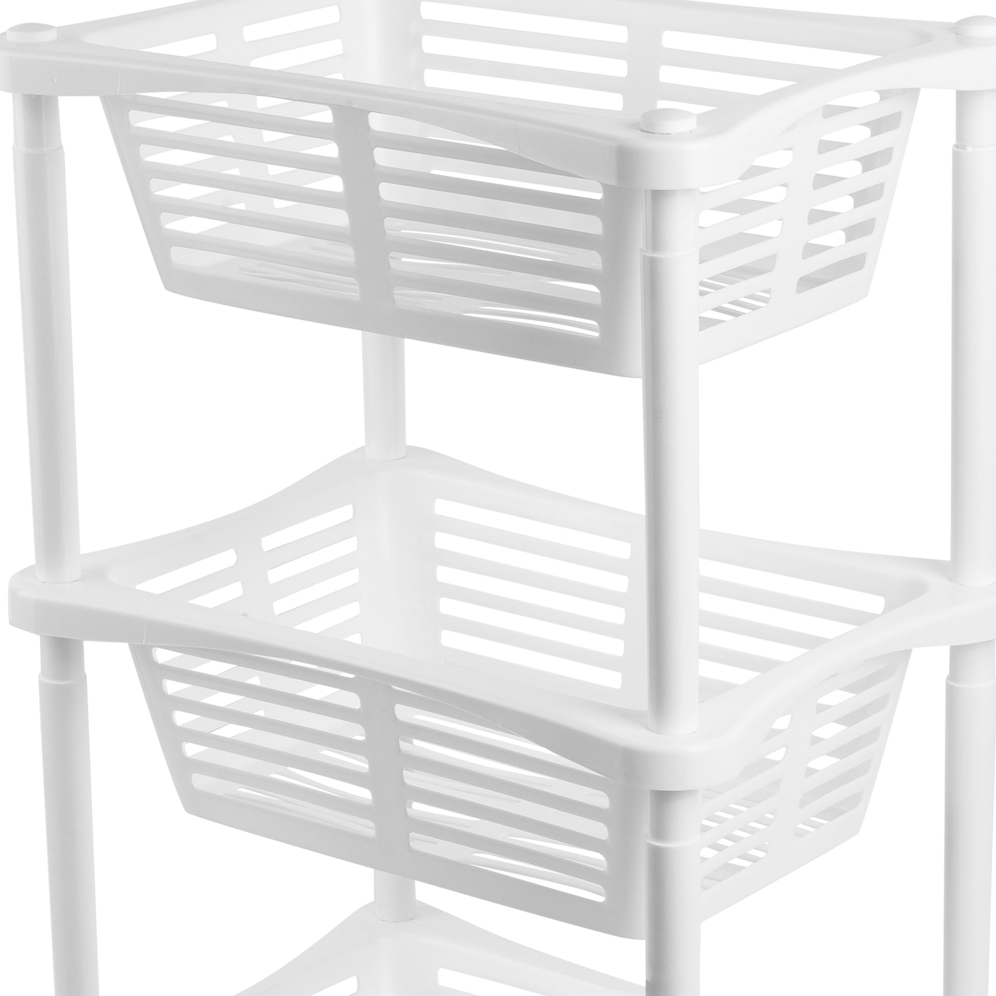 82585575 Этажерка с корзинками, 3 секции, 30х68х22 см, цвет бежевый Santreyd  - Вид №1