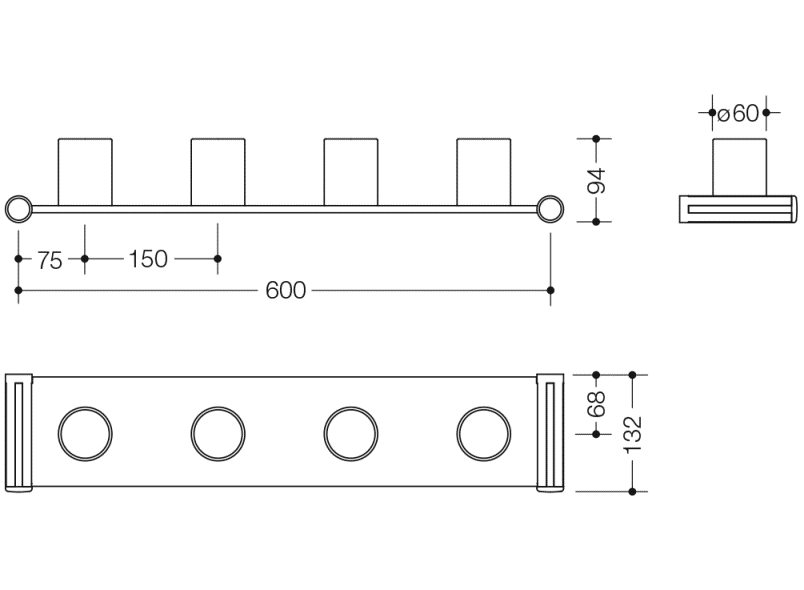 800.03.401 Держатель зубных щеток, 4 места HEWI Kids - Вид №12