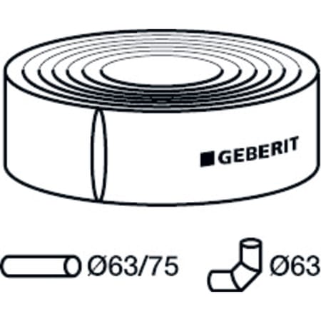 307.921.00.1 Звукоизолирующий рукав Geberit из ПЭ Geberit  - Вид №3
