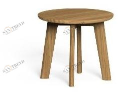Talenti Низкий круглый журнальный столик из тикового дерева Cleo teak sun-id-1425517